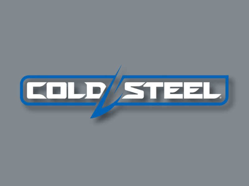 Cold Steel logo on grey background