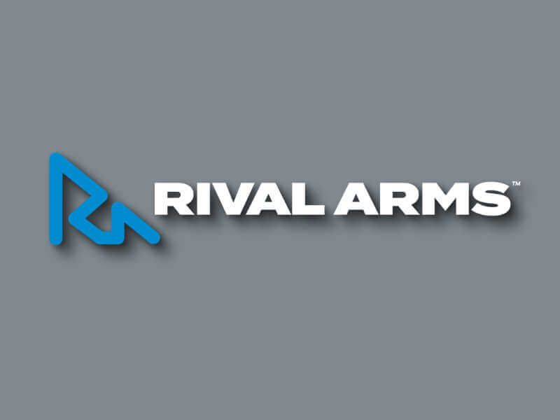 Rival Arms logo on grey background