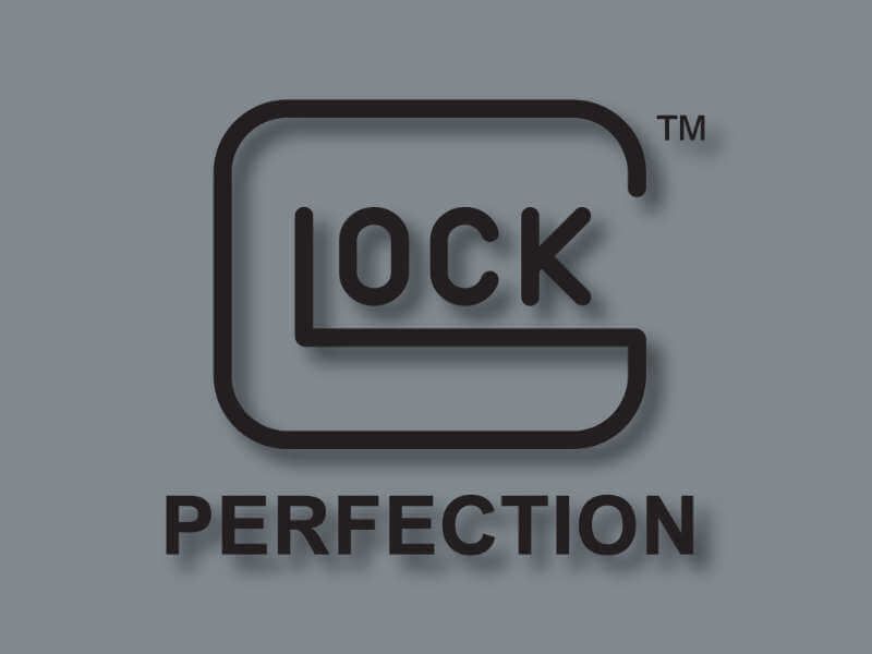 Glock: Perfection logo on grey background