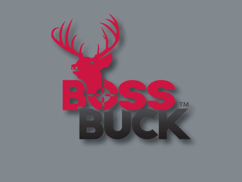 Boss Buck logo on grey background