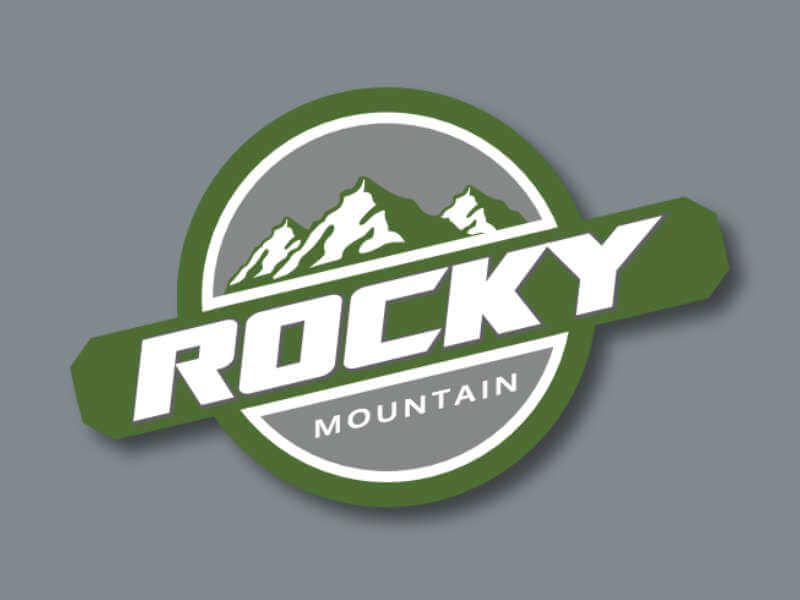 Rocky Mountain logo on grey background