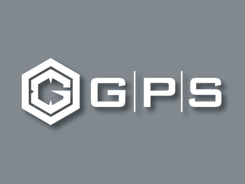 GPS logo on grey background