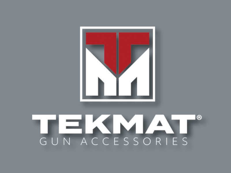 Tekmat Gun Accessories logo on grey background