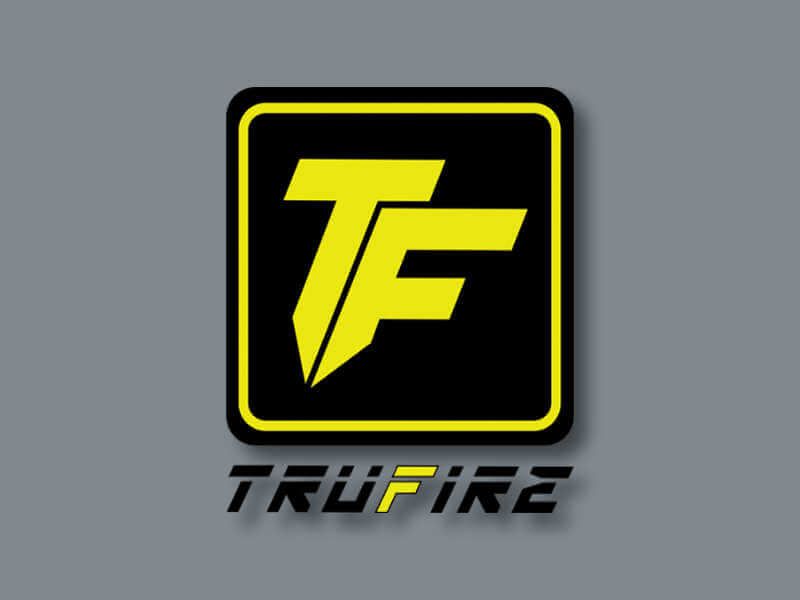 Trufire logo on grey background