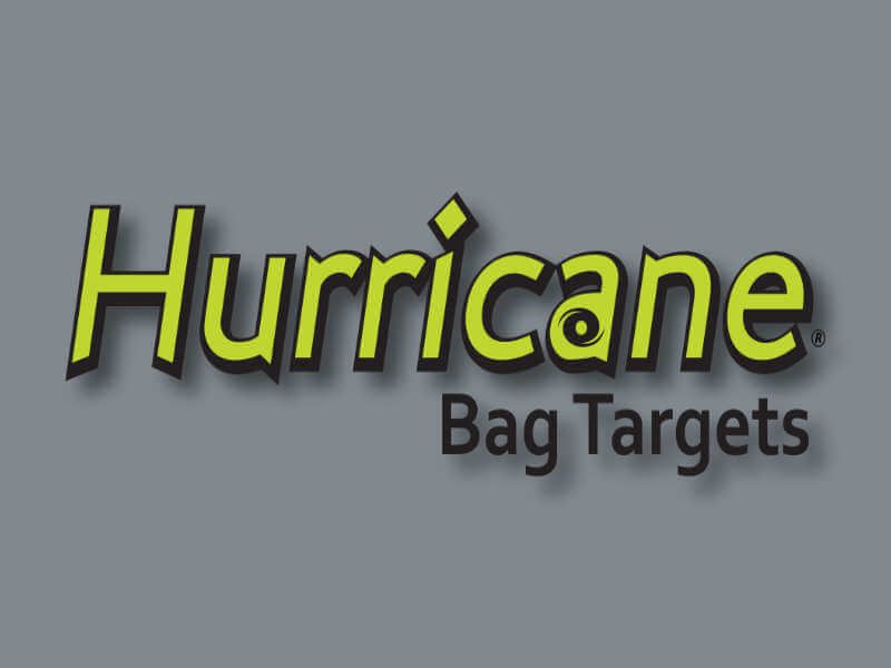 Hurricane Bag Targets logo on grey background
