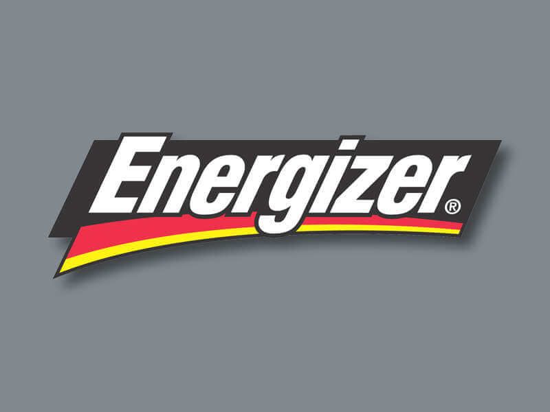 Energizer logo on grey background