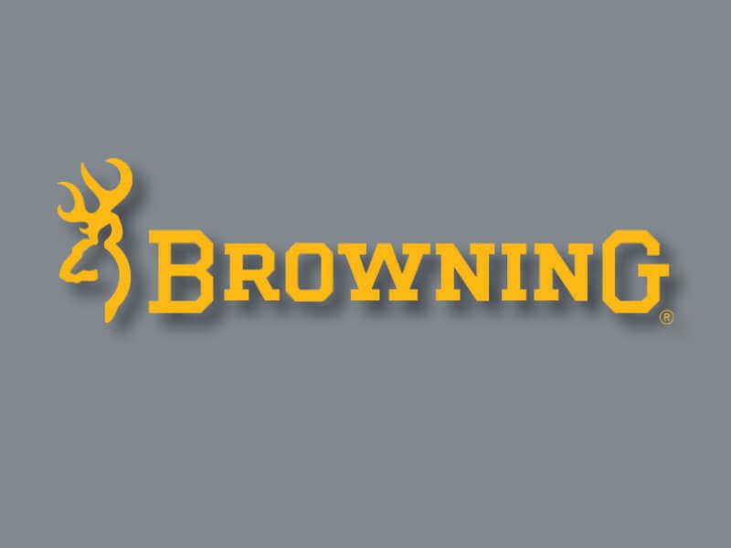 Browning logo on grey background