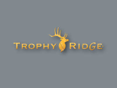 Trophy ridge logo on grey background